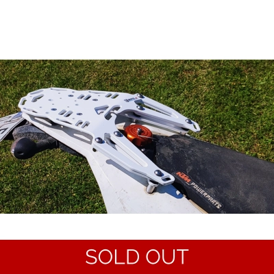 WHITE Smart Luggage Rack for KTM 690 2008-2018 title=